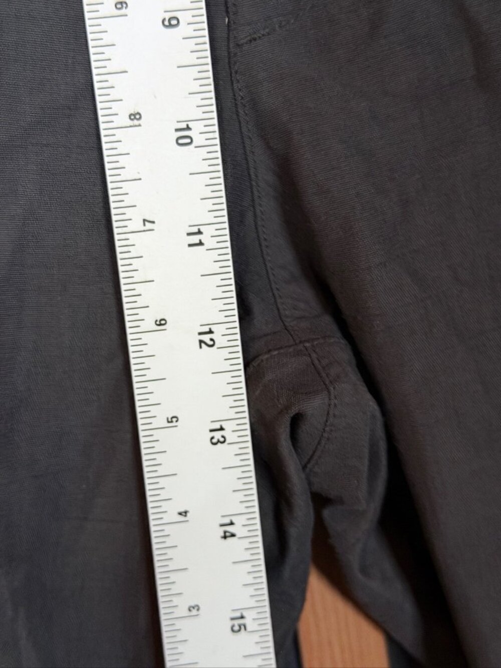 REI Pants Medium Mens Black Pocket Zip Nylon Stretch Stretch Waist - Picture 4 of 9